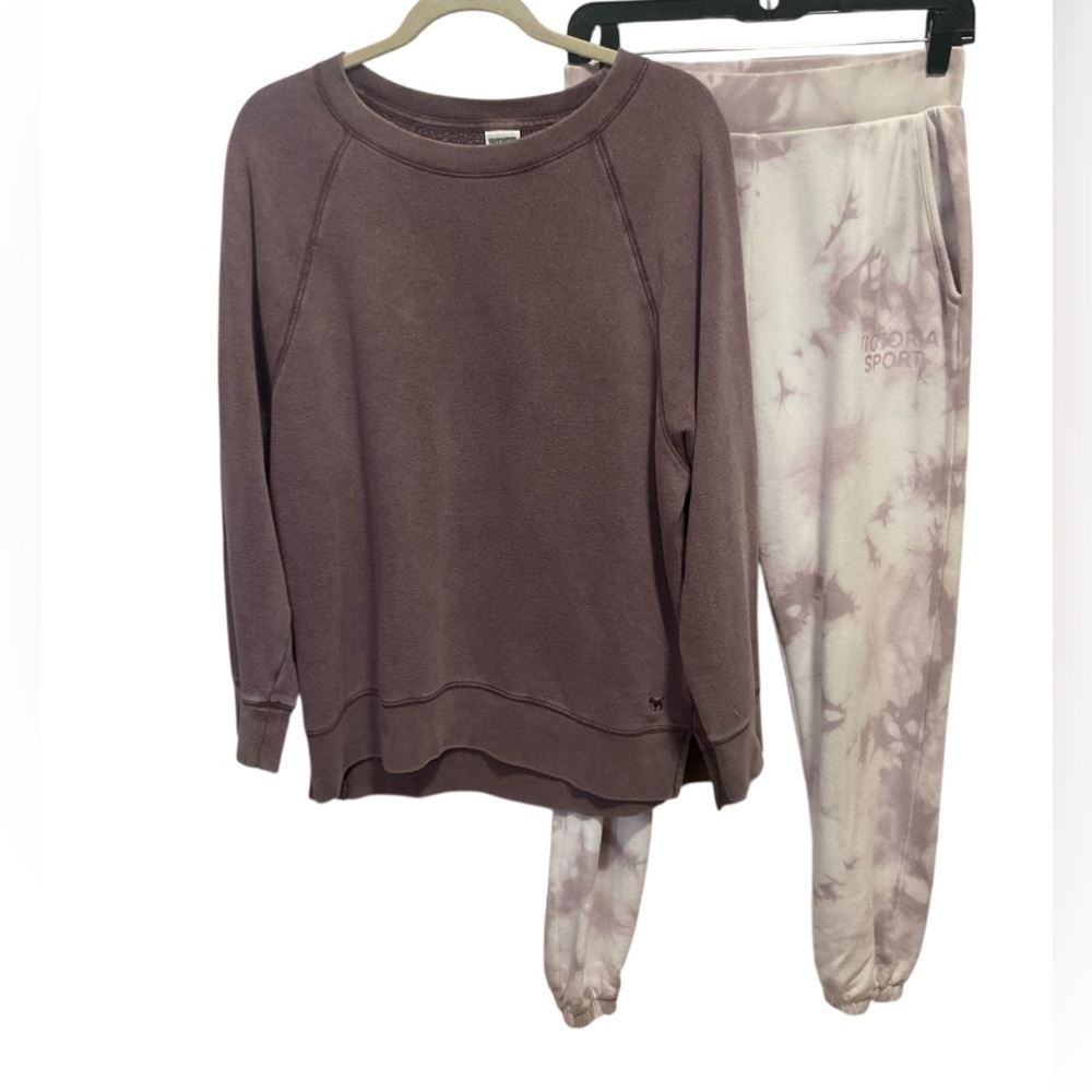 PINK Victoria's Secret Mauve Top & Pant Set  Top S Bottom M